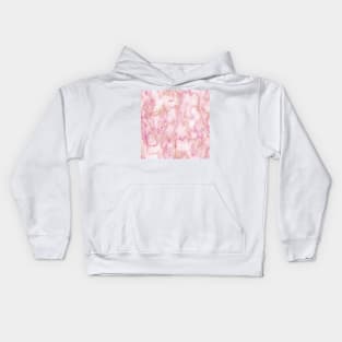 Pink Girly Trendy Golden Marble watercolor modern art abstract Kids Hoodie